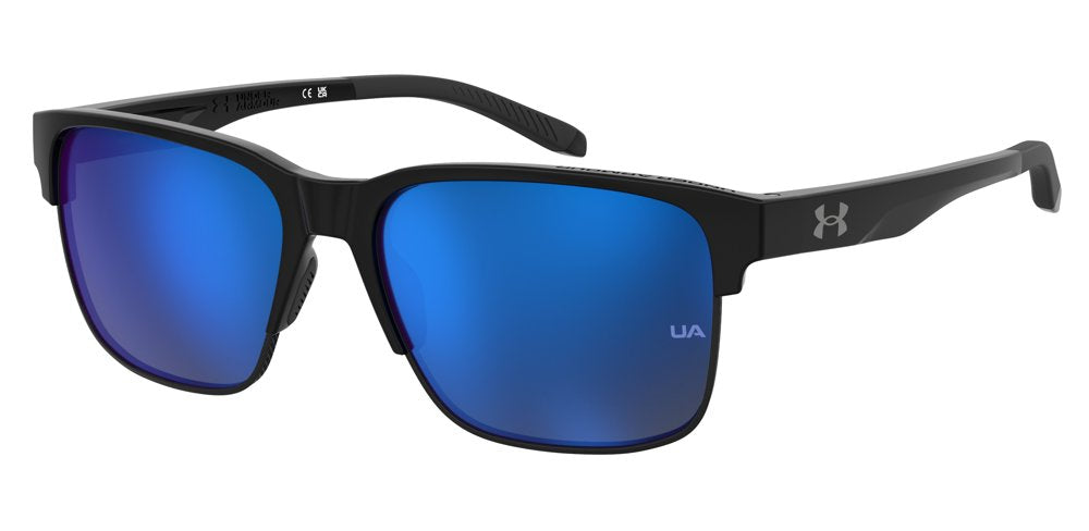 Under Armour UA ASSIST EDGE D51Z0 BLK BLUE B Rectangular Unisex Sunglasses