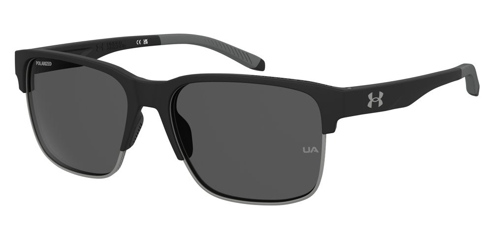 Under Armour UA ASSIST EDGE O6WM9 MTBK GREY Rectangular Unisex Sunglasses