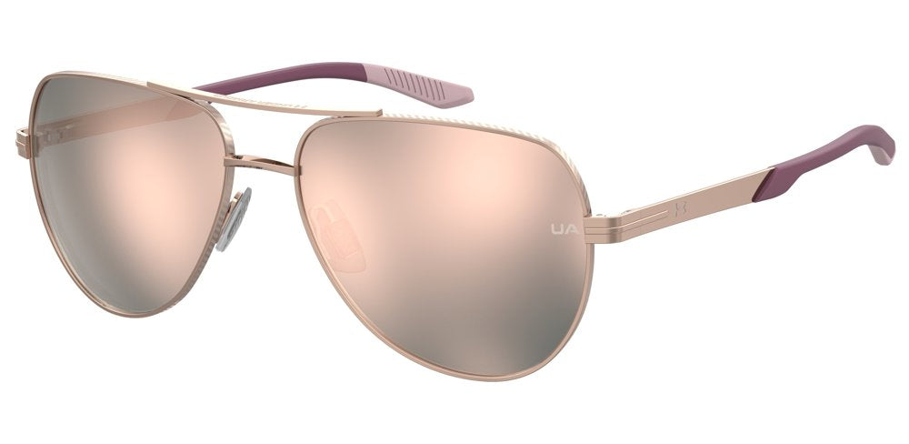 Under Armour UA Instinct 2/G 0000J Rose Gold Full Rim Pilot Sunglasses