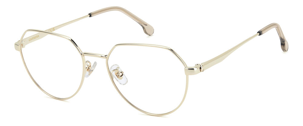 Carrera 3076 84E GD Beige G Round Geometric Women's Eyeglasses
