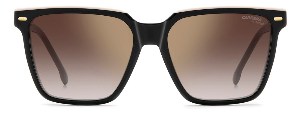 Carrera 3069/S 0WMYK Black Beige Rectangular Women's Sunglasses