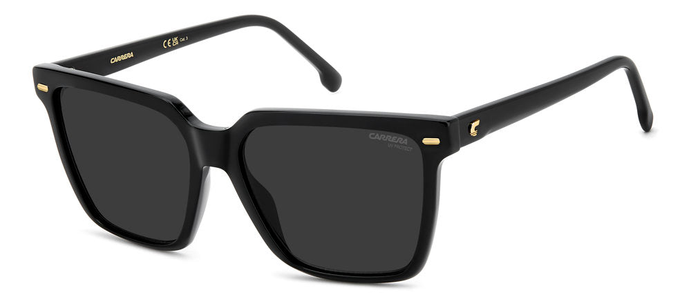 Carrera 3069/S 807IR Black Rectangular Women's Sunglasses