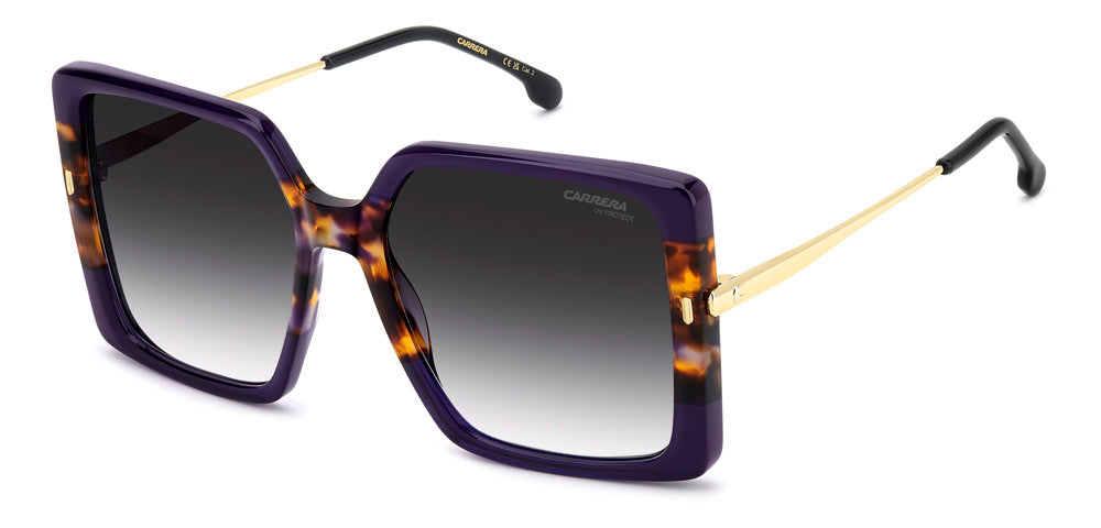 Carrera 3070/S BSU9O Violet Gold Rectangular Women's Sunglasses