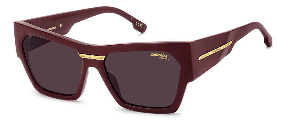 Carrera Victory C 19/S LHFK2 Burgundy Rectangular Women's Sunglasses