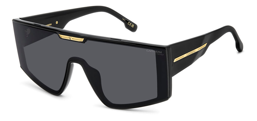 Carrera Victory C 18/S 807IR Black Rectangular Shield Women's Sunglasses