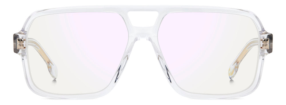 Carrera Victory C 16 REJ2Y Crystal Gold Square Double Bridge Men's Optical Frames
