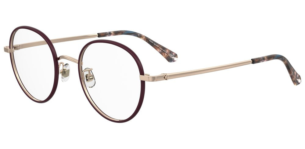 Kate Spade Helka/N/FJ LHF Burgundy Round Women's Eyeglasses