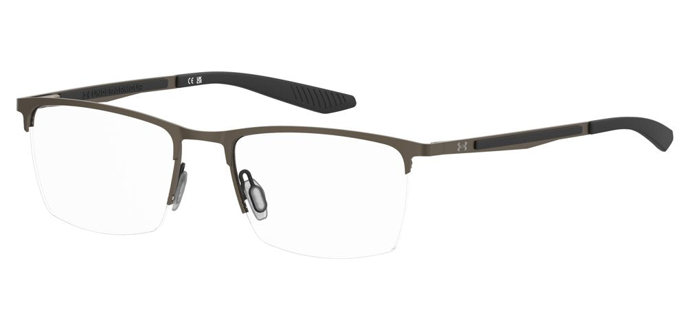 Under Armour UA 5115/G/US S05 Grey Brown Rectangular Men's Eyeglasses