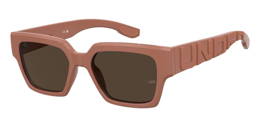 Under Armour UA Gravitate/US 3R770 Pink Beige Full Rim Square Sunglasses