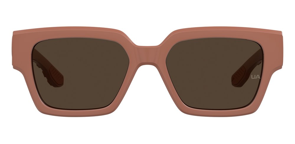 Under Armour UA Gravitate/US 3R770 Pink Beige Full Rim Square Sunglasses