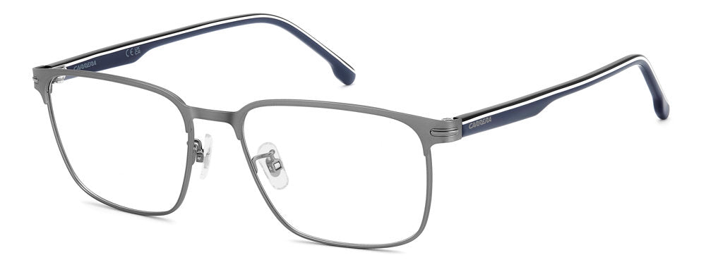 Carrera CA 384/G/US R80 Matte Dark Ruthenium Rectangular Browline Men's Eyeglasses