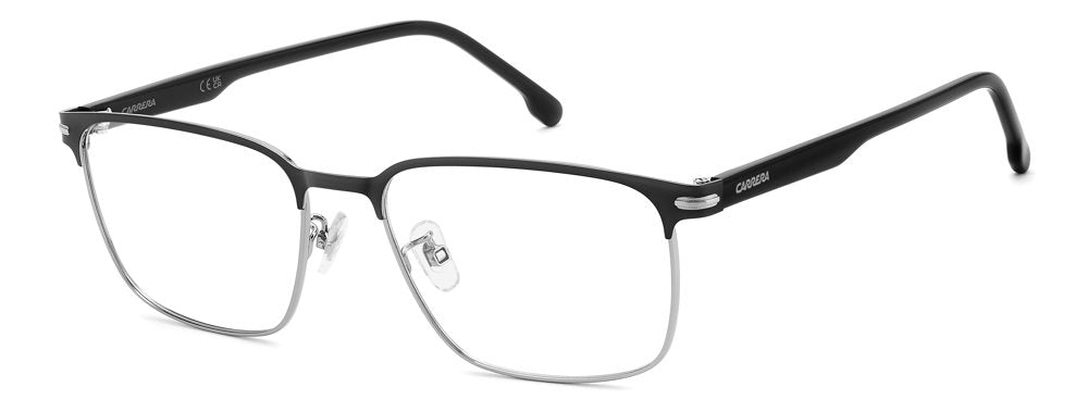 Carrera CA 384/G/US TI7 Matte Black Ruthenium Rectangular Browline Men's Eyeglasses