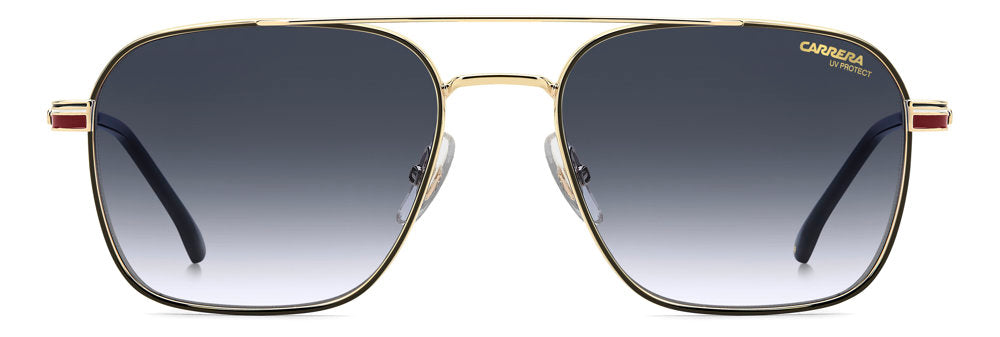 Carrera CA 379/S/US W3J08 Gold Striped Rectangular Men's Sunglasses