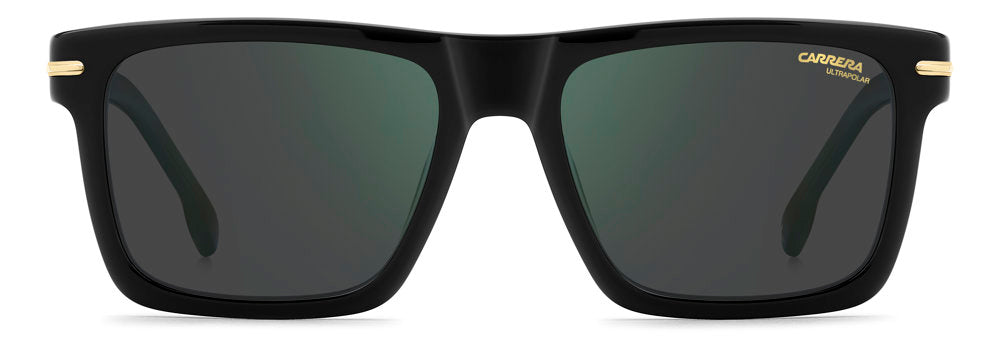 Carrera CA 378/S/US 807Q3 Black Rectangular Men's Sunglasses