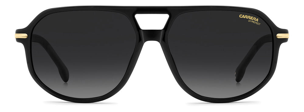 Carrera CA 375/S/US 8079O Black Rectangular Men's Sunglasses