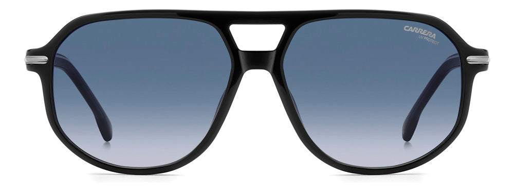 Carrera CA 375/S/US D5108 BLK BLUE B Rectangular Men's Sunglasses