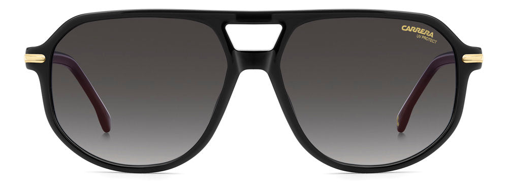 Carrera CA 375/S/US OIT9O Black Red Rectangular Men's Sunglasses