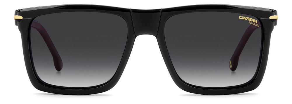 Carrera CA 387/C 086WJ Havana Rectangular Men's Eyeglasses with Polarized Clip-On Sun Lenses