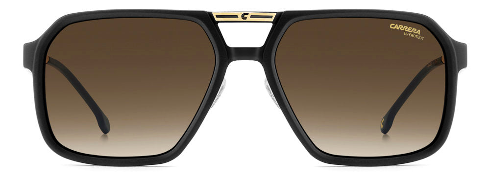 Carrera Victory C 27/S I4686 Matte Black Gold Rectangular Men's Sunglasses