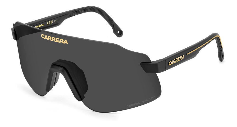 Carrera C Sport 16/S 003IR MTT Black Rectangular Shield Men's Sunglasses