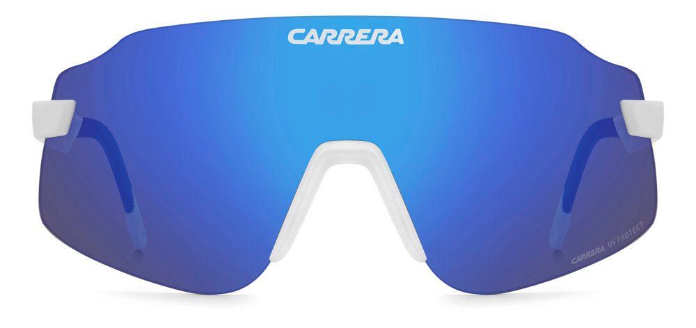 Carrera C Sport 16/S 6HTZ0 Matt White Rectangular Shield Men's Sunglasses