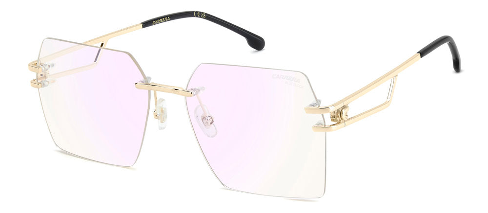 Carrera 3102 Rose Gold Rectangular Rimless Women's Eyeglasses