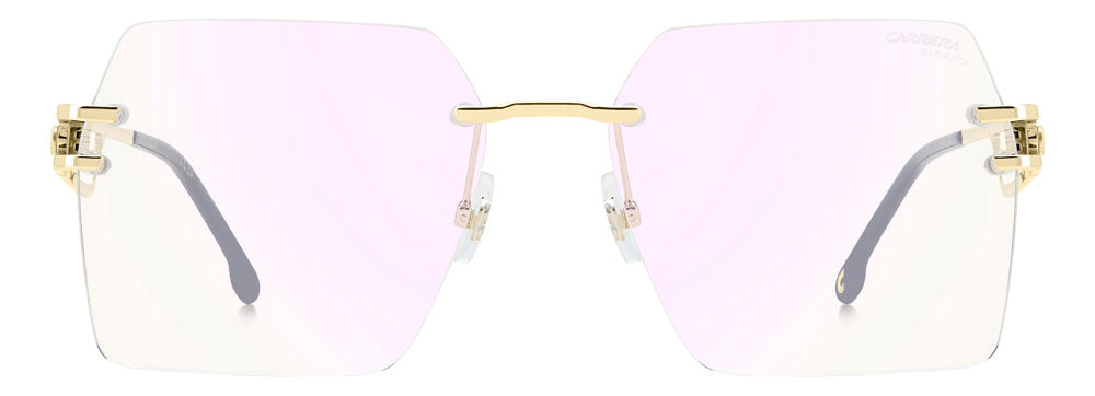Carrera 3102 Rose Gold Rectangular Rimless Women's Eyeglasses