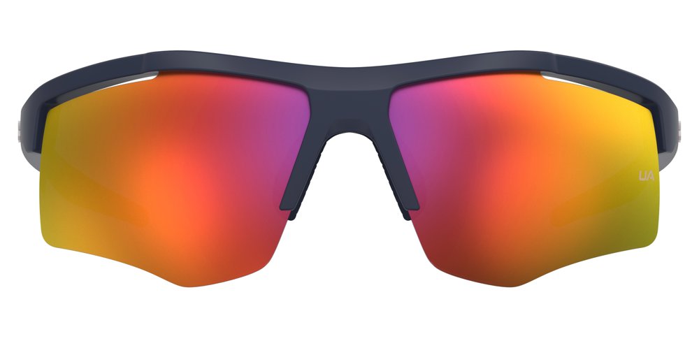 Under Armour UA Flexlite JR WIRMI Matte Blue Red Half Rim Rectangular Sunglasses
