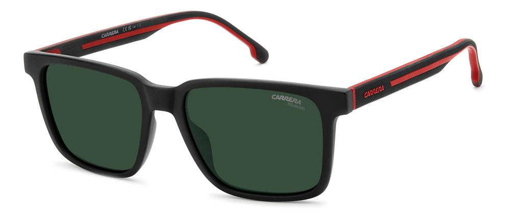 Carrera C Sport 13/S BLXUC MT BLK RD Rectangular Men's Sunglasses
