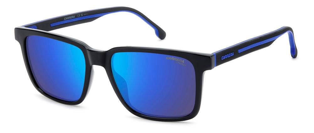 Carrera C Sport 13/S D51Z0 BLK BLUE B Rectangular Men's Sunglasses