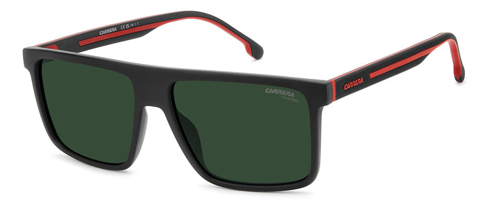 Carrera C Sport 14/S BLXUC MT BLK RD Square Flat Top Men's Sunglasses