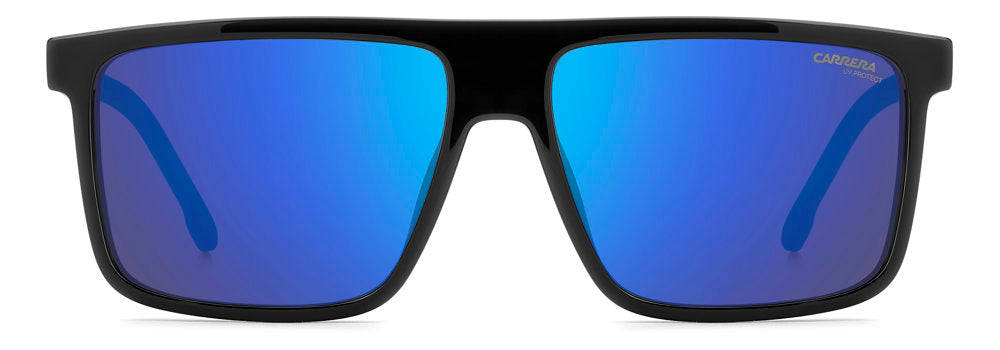 Carrera C Sport 14/S D51Z0 BLK BLUE B Square Flat Top Men's Sunglasses