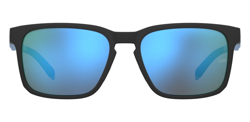Under Armour UA ASSIST 2 0VKZ0 MTBLKBLUE Rectangular Men's Sunglasses
