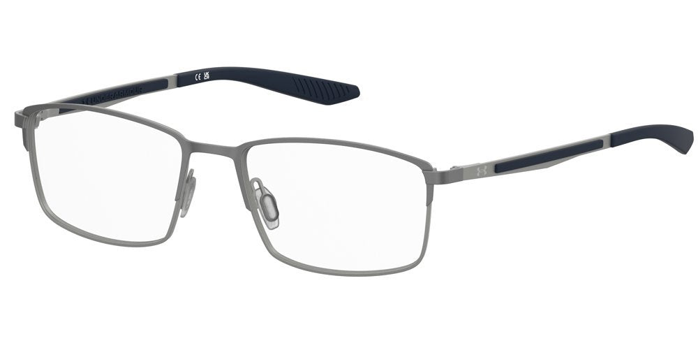 Under Armour UA 5116/G/US V6D Matte Dark Ruthenium Blue Rectangular Men's Eyeglasses