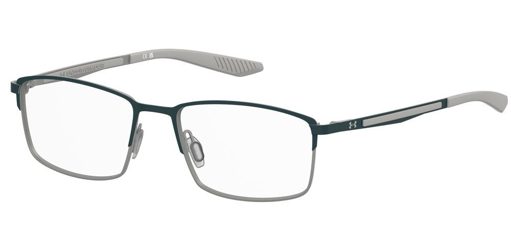 Under Armour UA 5116/G/US TPI MTGRN GRY Rectangular Men's Eyeglasses