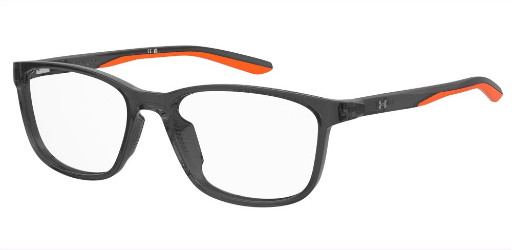 Under Armour UA 9022 M9L GREY ORAN Rectangular Unisex Teen Eyeglasses