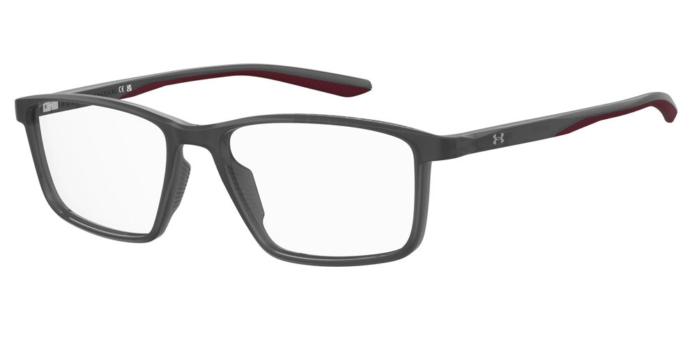 Under Armour UA 5109 268 Grey Red G Full Rim Rectangular Eyeglasses