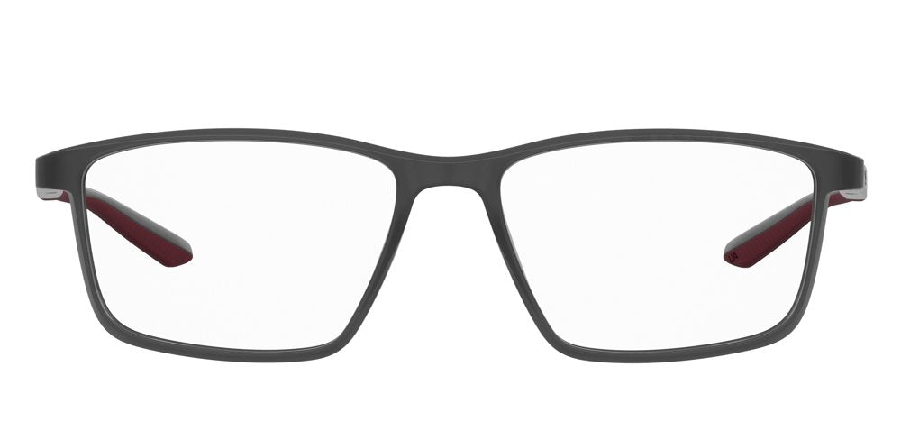 Under Armour UA 5109 268 Grey Red G Full Rim Rectangular Eyeglasses