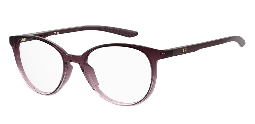 Title- Under Armour UA 5111 2LN Shaded Burgundy Pink Full Rim Rectangular Eyeglasses