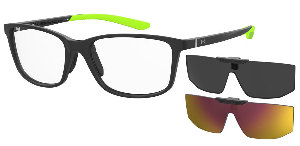 Under Armour UA 9023/C BLXMl MT BLK RD Rectangular Unisex Teen Eyeglasses