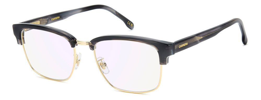 Carrera C Flex 16/G 2W82Y Grey Horn Rectangular Browline Men's Eyeglasses