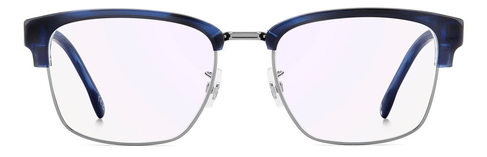 Carrera C Flex 16/G 38I2Y Blue Horn Rectangular Browline Men's Eyeglasses