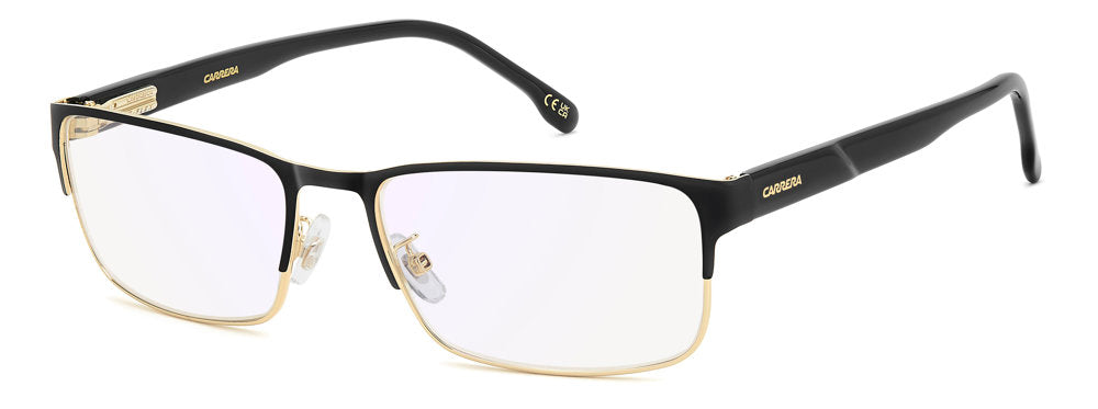 Carrera C Flex 17/G 2M22Y Black Gold Rectangular Men's Eyeglasses
