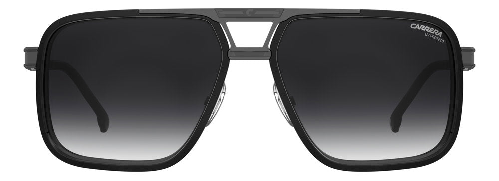 Carrera 1071/S ANS9O Black Dark Ruthenium Rectangular Men's Sunglasses