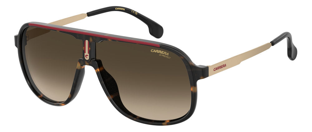 Carrera 1007/S O63HA Havana Red Square Men's Sunglasses