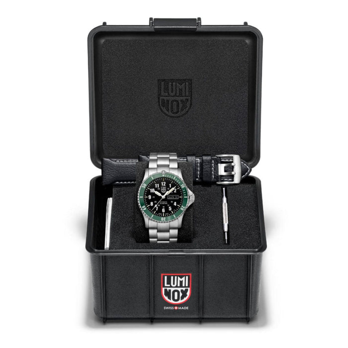 Luminox Automatic Sport Timer 42mm Black Dial With Green Bezel Dive Men's Watch XS.ZI21.1.SET