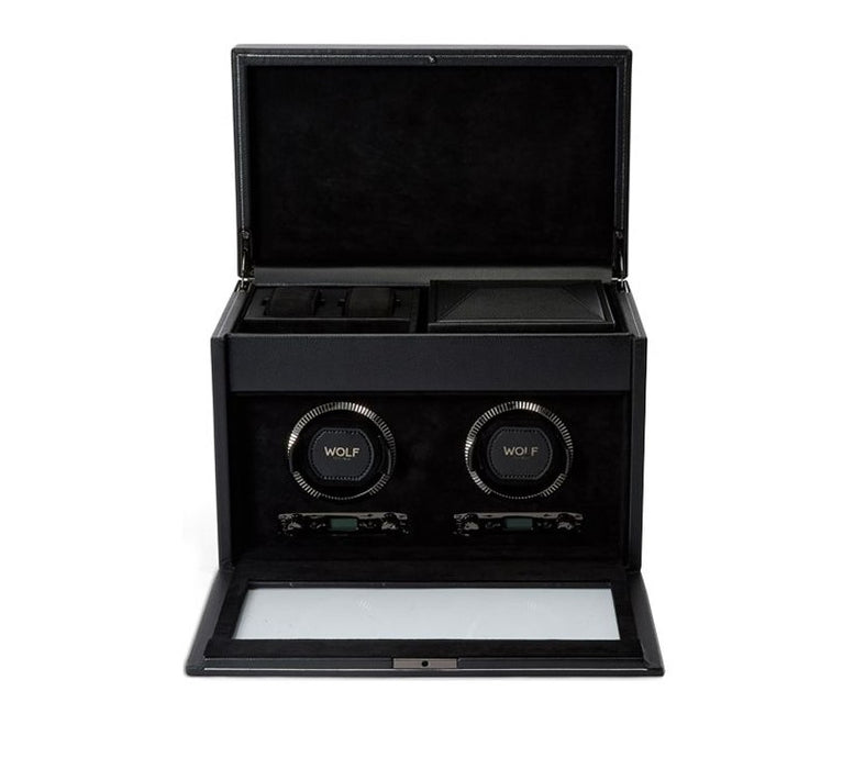Wolf British Racing Vegan Leather Double Watch Winder 792202