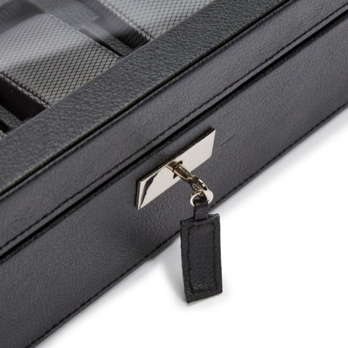 Wolf Classic 15 Piece Black Vegan Leather Watch Box 466302