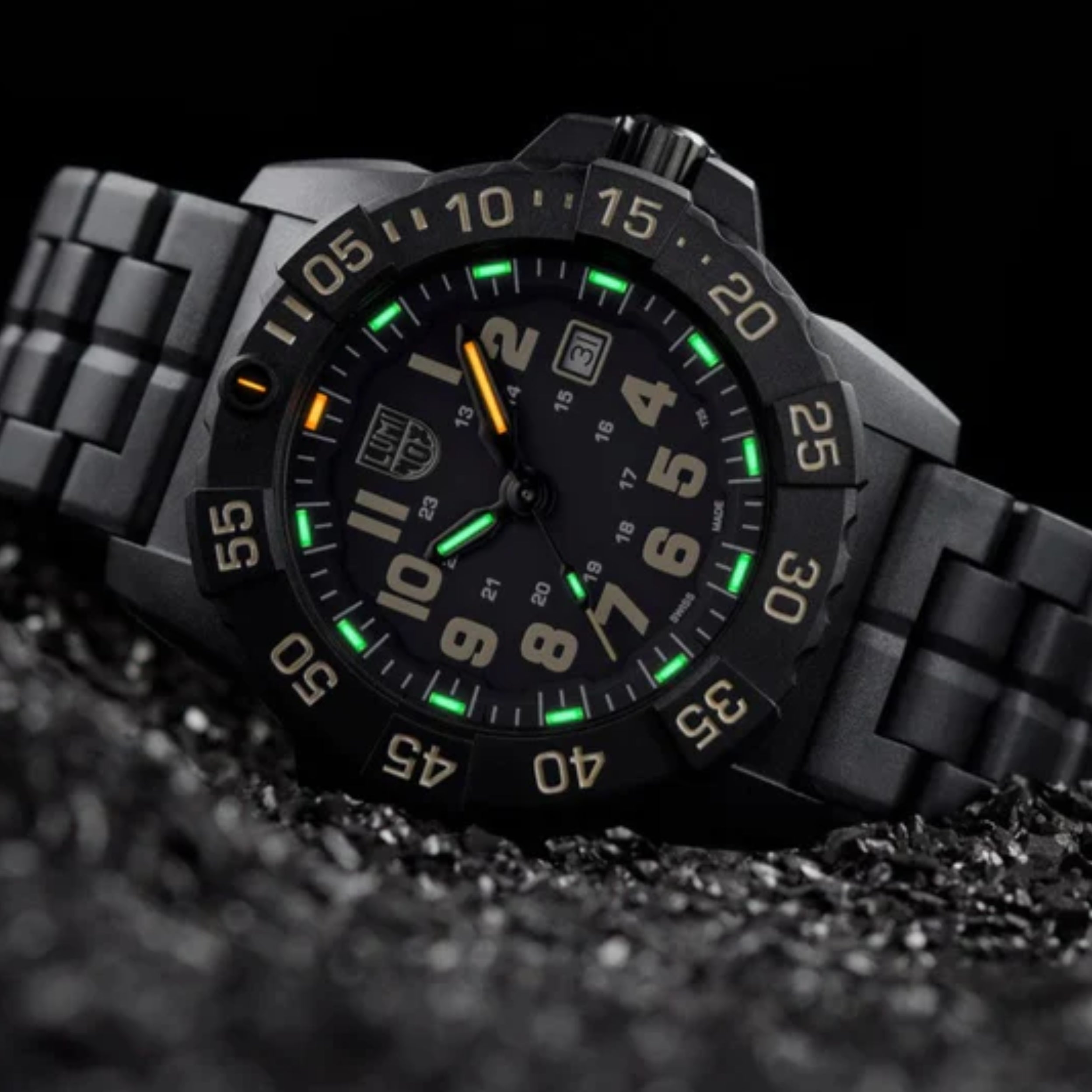 Luminox Navy SEAL Foundation 3500 45mm Military Dive Men's Watch XS.3510