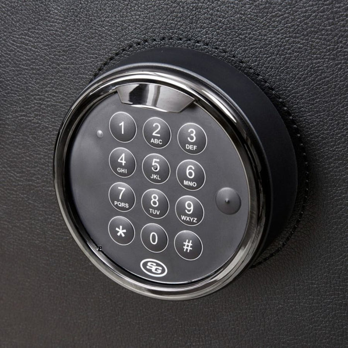 Wolf Athos Black Vegan Leather 4 Piece Watch Winder and Jewelry Safe 4900403